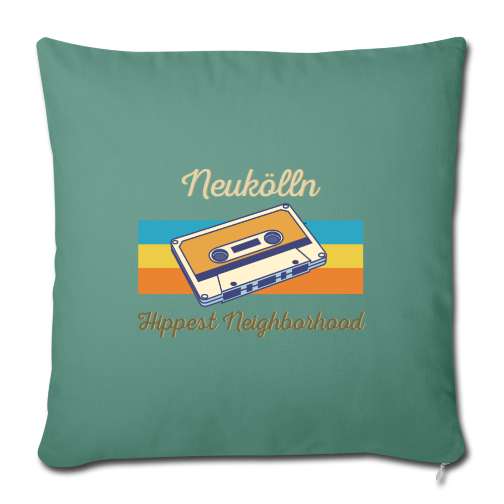 Hippes Neukölln - Sofakissen mit Füllung (45 x 45 cm) - Tanngrün