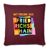 Freude aus Friedrichshain - Sofakissen mit Füllung (45 x 45 cm) - Burgunderrot