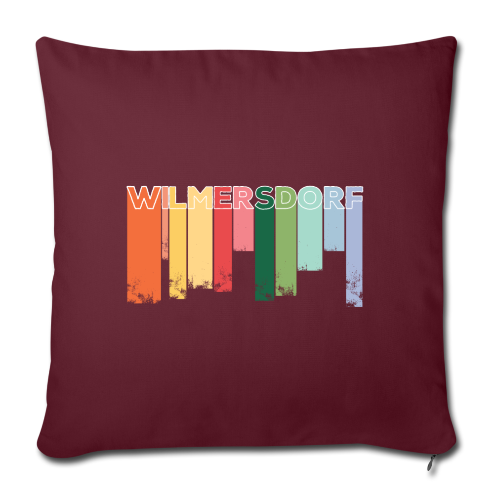 Wilmersdorf Regen - Sofakissen mit Füllung (45 x 45 cm) - Burgunderrot