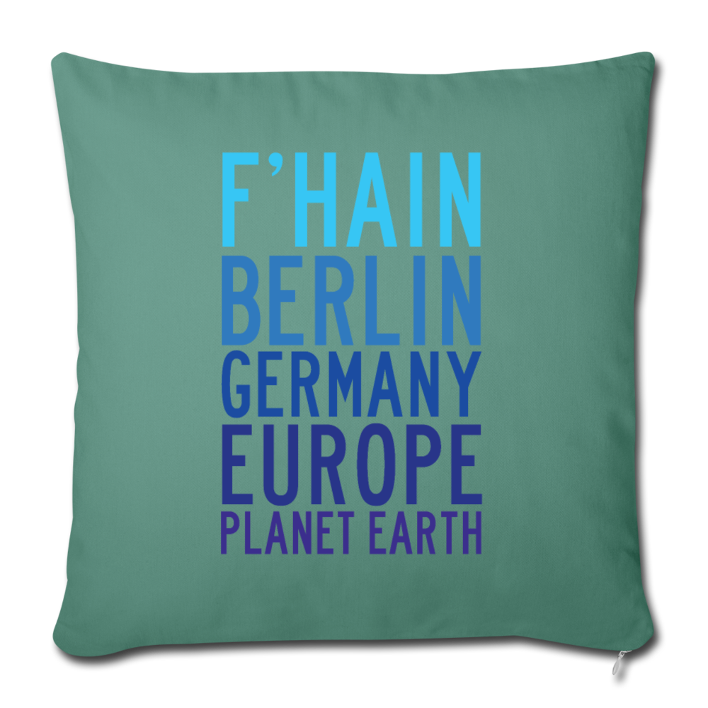 F'hain - Planet Earth - Sofakissen mit Füllung (45 x 45 cm) - Tanngrün