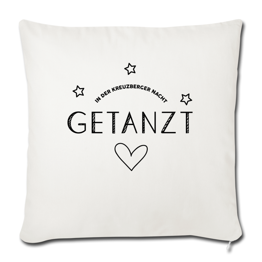 Getanzt in der Kreuzberger Nacht - Sofakissen mit Füllung (45 x 45 cm) - Naturweiß