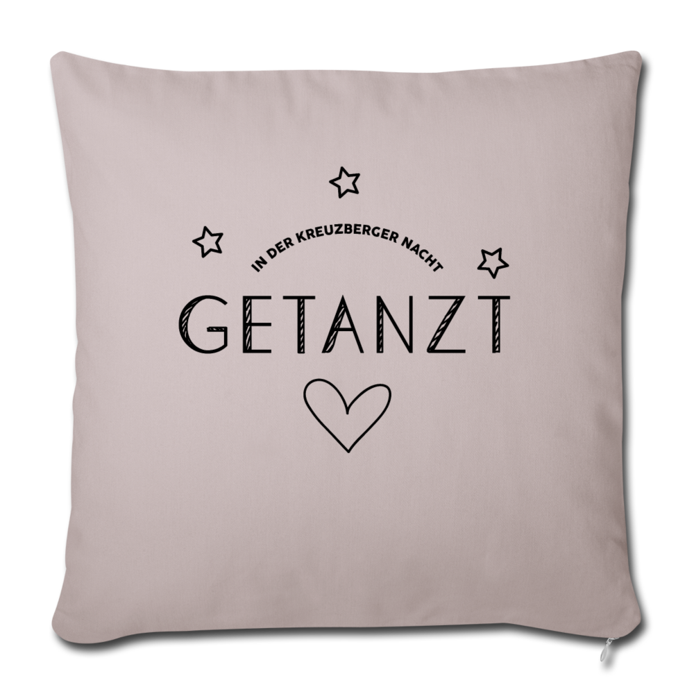 Getanzt in der Kreuzberger Nacht - Sofakissen mit Füllung (45 x 45 cm) - helles Taupe