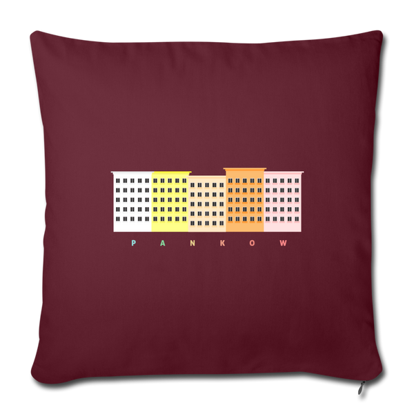 Wohnraum Pankow - Sofakissen mit Füllung (45 x 45 cm) - Burgunderrot
