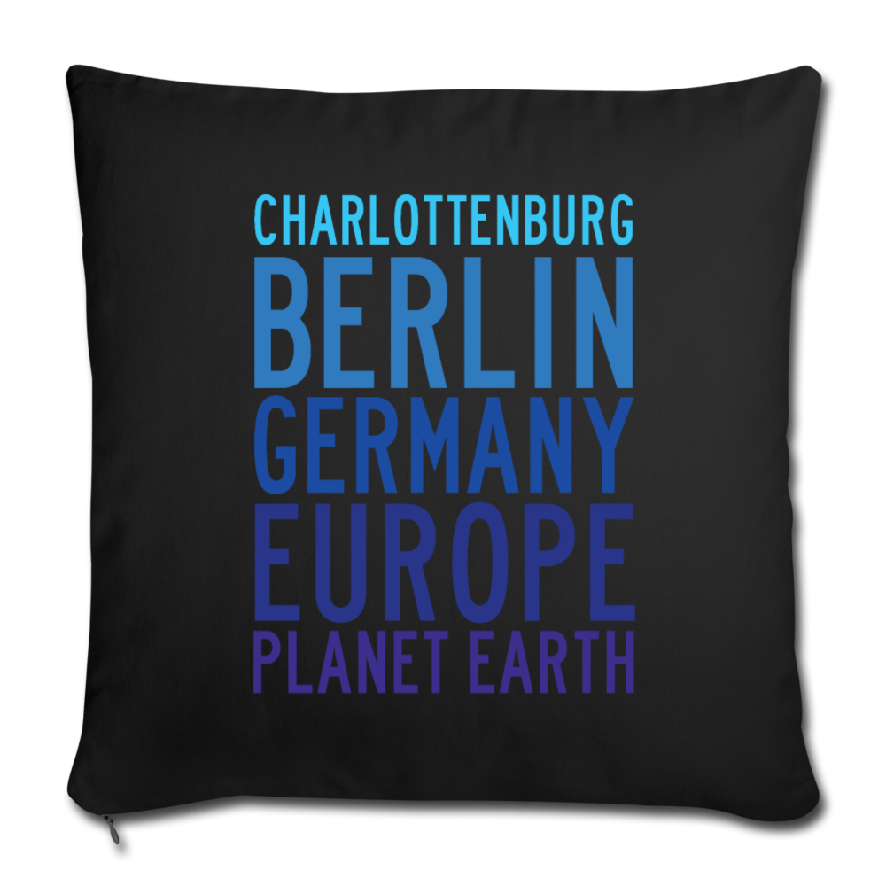 Charlottenburg - Earth - Sofakissen mit Füllung (45 x 45 cm) - Schwarz