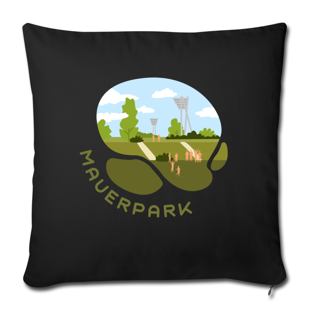 Mauerpark - Sofakissen mit Füllung (45 x 45 cm) - Schwarz