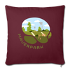 Mauerpark - Sofakissen mit Füllung (45 x 45 cm) - Burgunderrot