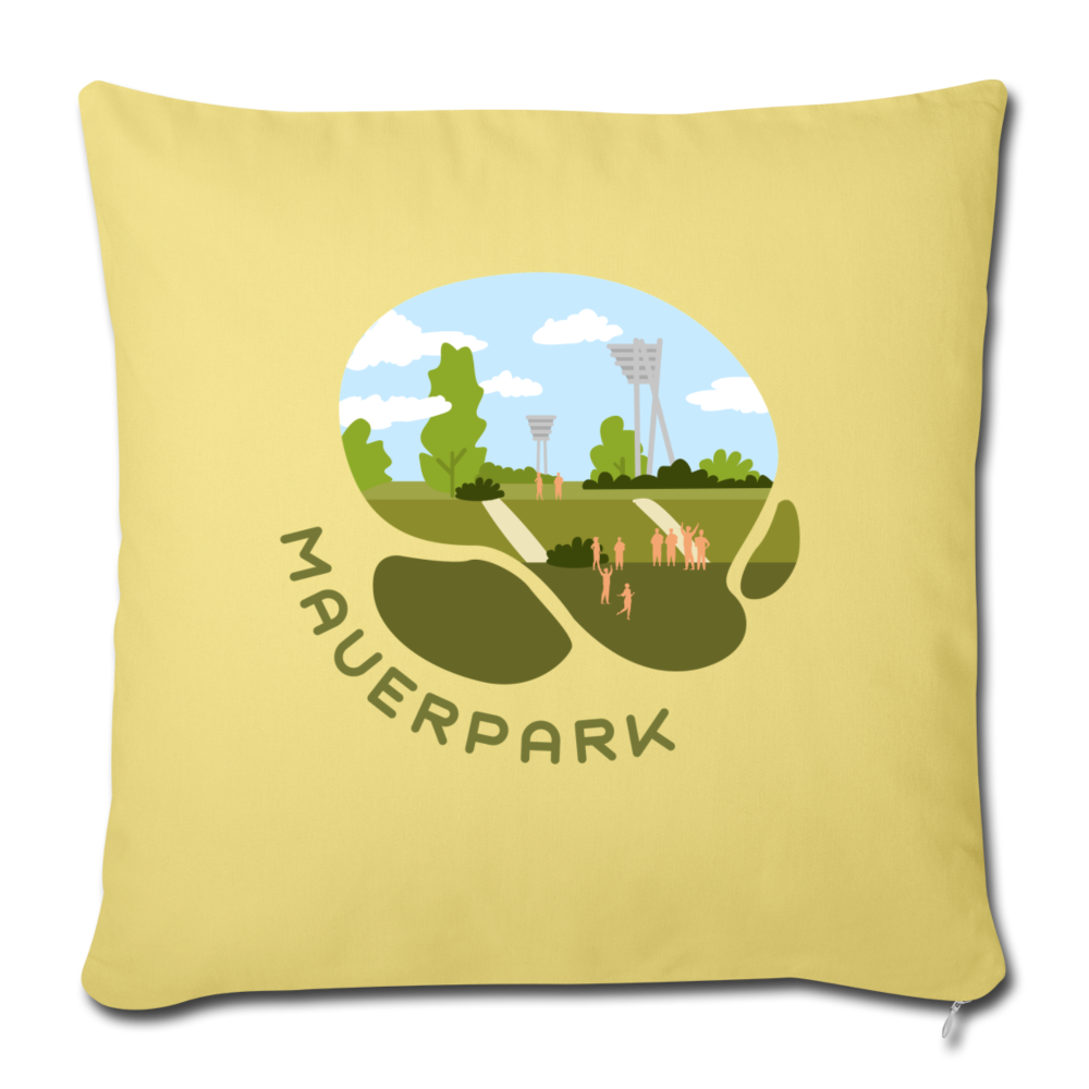 Mauerpark - Sofakissen mit Füllung (45 x 45 cm) - Hellgelb