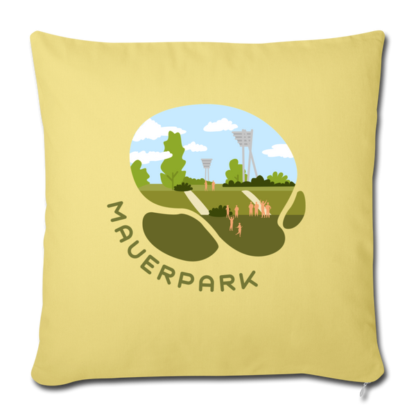 Mauerpark - Sofakissen mit Füllung (45 x 45 cm) - Hellgelb