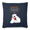 Kaffee motiviert - Sofakissen mit Füllung (45 x 45 cm) - Navy