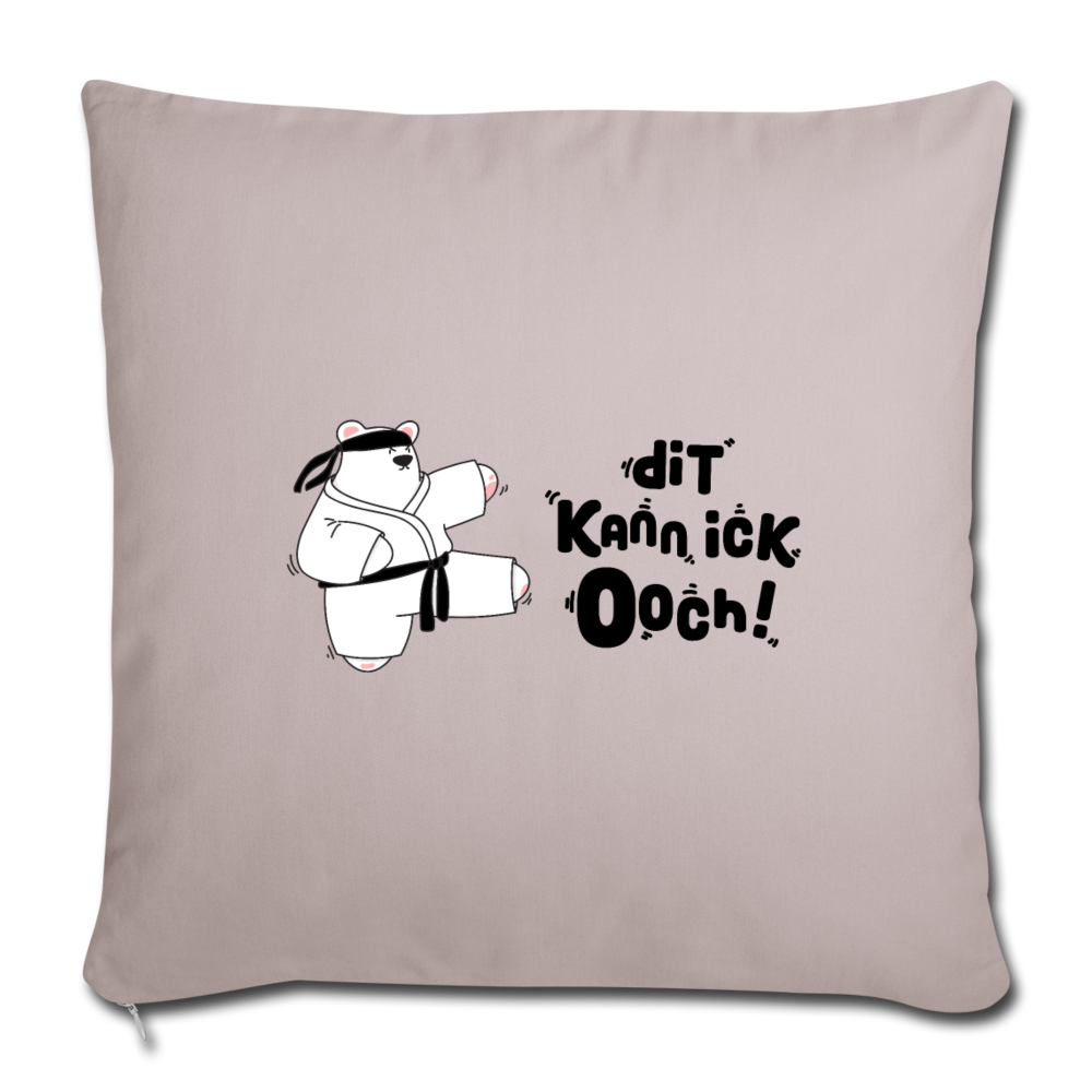 Dit kann ick ooch! - Sofakissen mit Füllung (45 x 45 cm) - helles Taupe