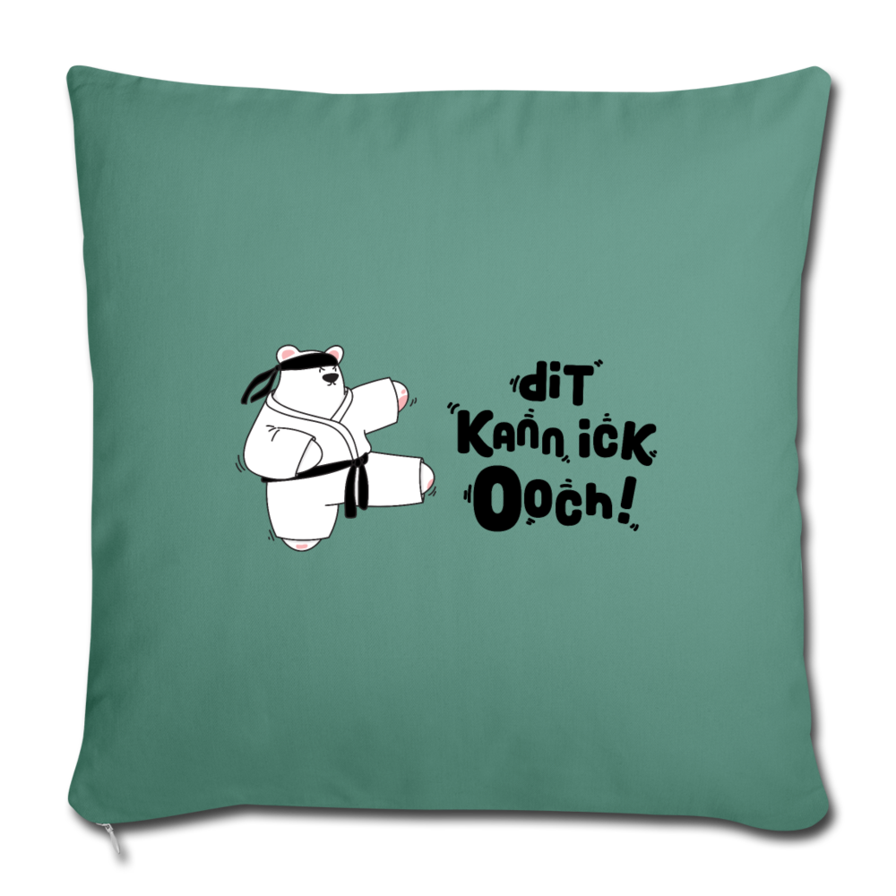 Dit kann ick ooch! - Sofakissen mit Füllung (45 x 45 cm) - Tanngrün