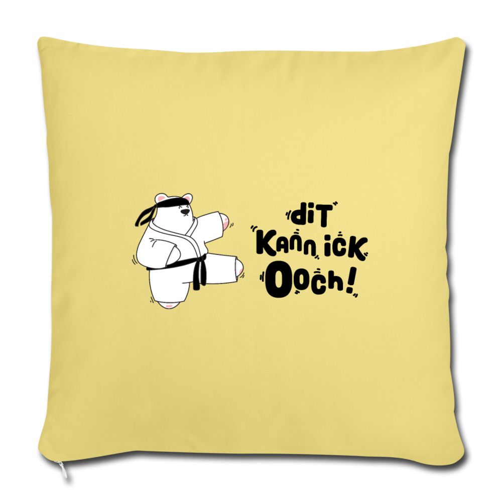 Dit kann ick ooch! - Sofakissen mit Füllung (45 x 45 cm) - Hellgelb