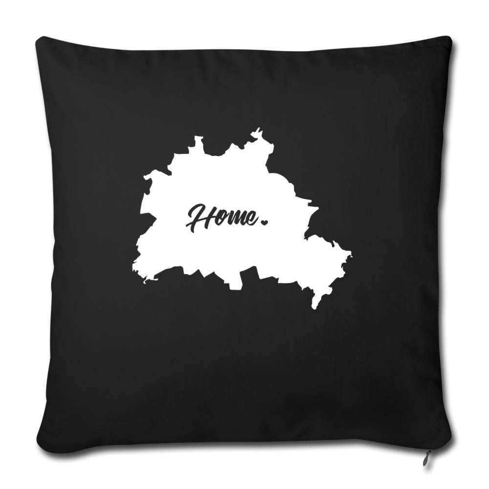 Heimat Berlin - Sofakissen mit Füllung (45 x 45 cm) - Schwarz