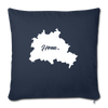 Heimat Berlin - Sofakissen mit Füllung (45 x 45 cm) - Navy
