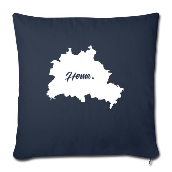 Heimat Berlin - Sofakissen mit Füllung (45 x 45 cm) - Navy