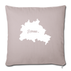 Heimat Berlin - Sofakissen mit Füllung (45 x 45 cm) - helles Taupe