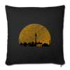 Berliner Skyline - Sofakissen mit Füllung (45 x 45 cm) - Schwarz