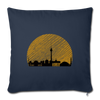 Berliner Skyline - Sofakissen mit Füllung (45 x 45 cm) - Navy