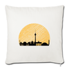 Berliner Skyline - Sofakissen mit Füllung (45 x 45 cm) - Naturweiß