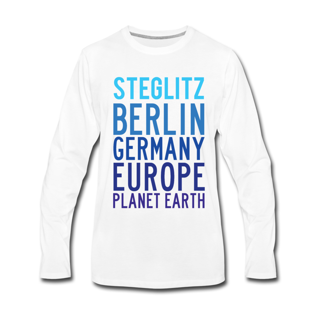 Steglitz Planet Earth - Frauen Premium Langarmshirt - white