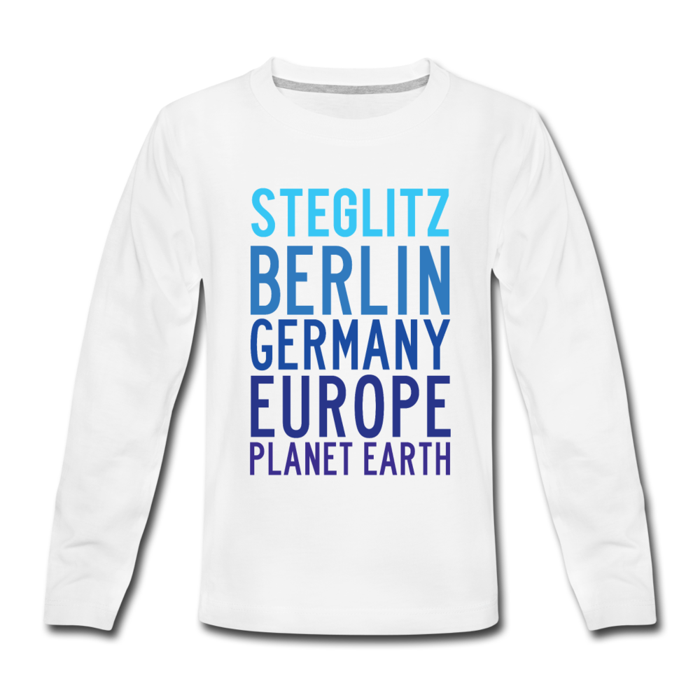 Steglitz Planet Earth - Kinder Langarmshirt - white