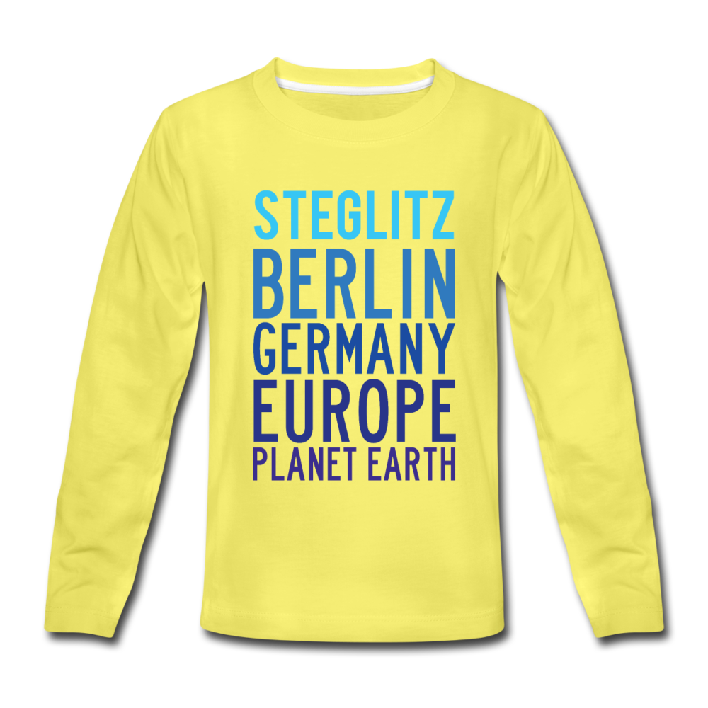 Steglitz Planet Earth - Kinder Langarmshirt - yellow
