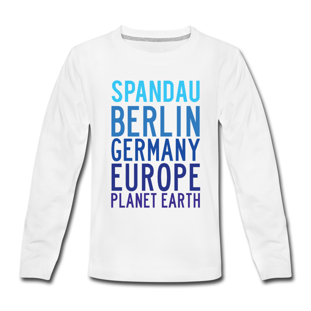 Spandau Planet Earth - Kinder Langarmshirt - white