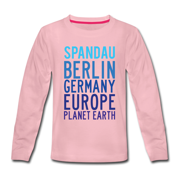 Spandau Planet Earth - Kinder Langarmshirt - rose shadow