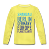Spandau Planet Earth - Kinder Langarmshirt - yellow