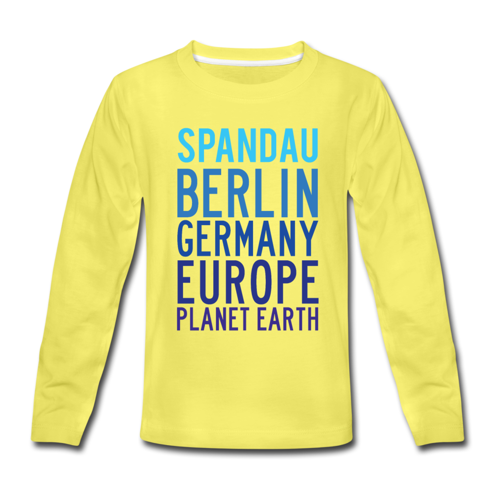 Spandau Planet Earth - Kinder Langarmshirt - yellow