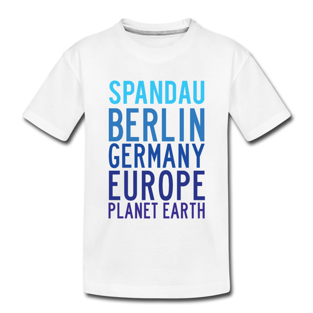 Spandau Planet Earth - Teenager Premium T-Shirt - white