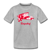 Tempelhof Flugzeug rot - Kinder Premium T-Shirt - heather grey