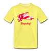 Tempelhof Flugzeug rot - Kinder Premium T-Shirt - yellow