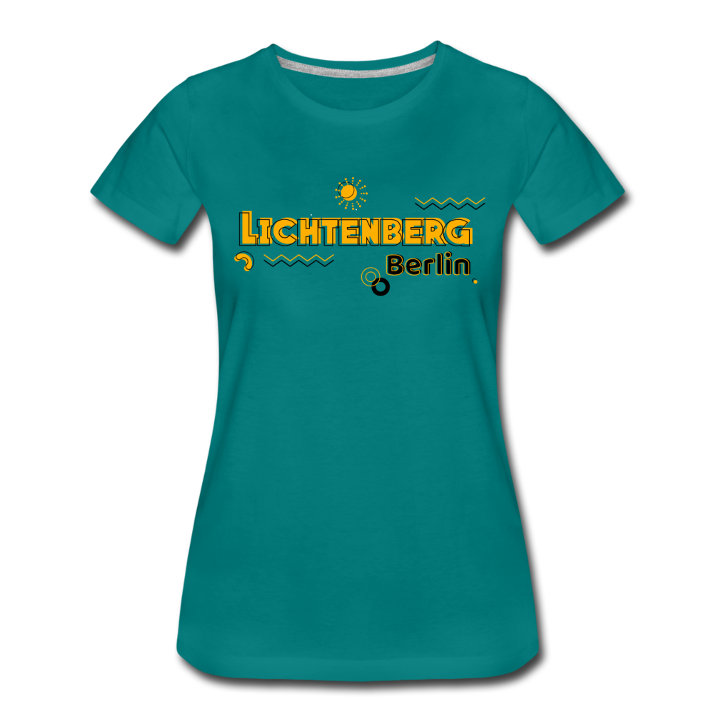 Lichtenberg - Frauen Premium T-Shirt - diva blue