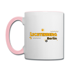 Lichtenberg - Tasse zweifarbig - white/pink