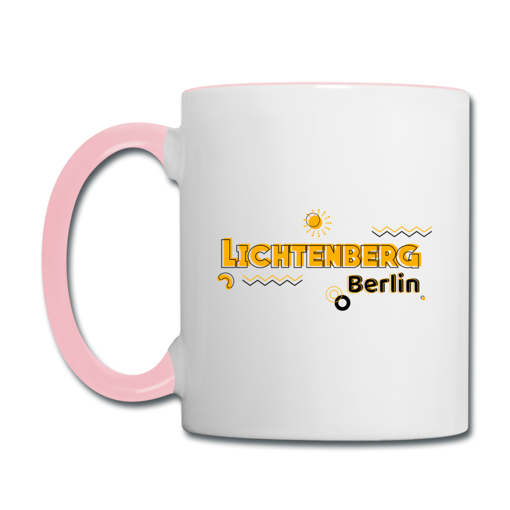 Lichtenberg - Tasse zweifarbig - white/pink