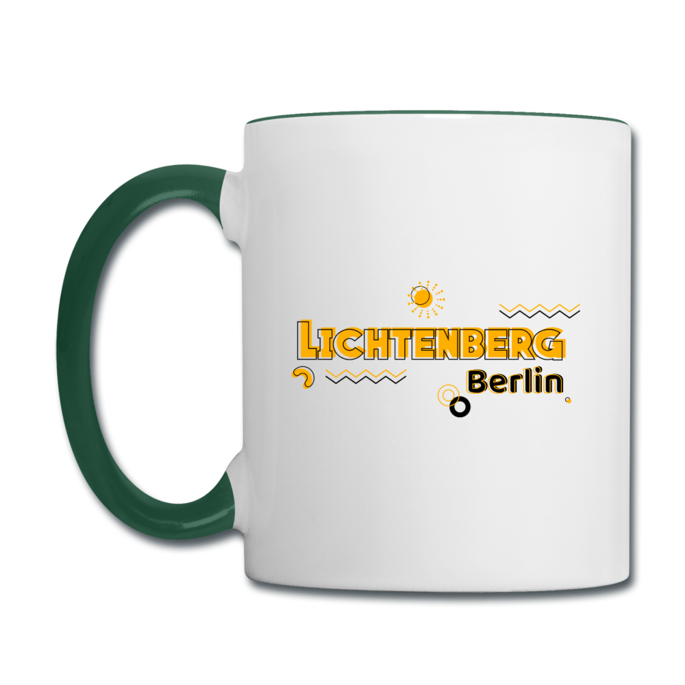 Lichtenberg - Tasse zweifarbig - white/dark green