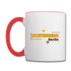 Lichtenberg - Tasse zweifarbig - white/red