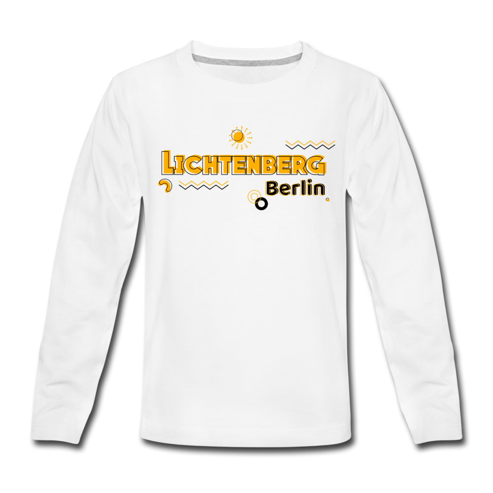 Lichtenberg - Kinder Langarmshirt - white