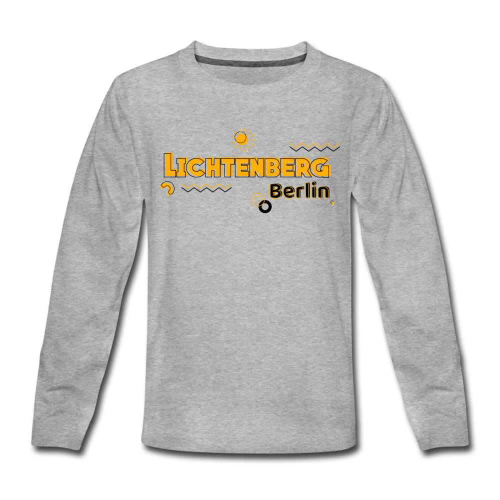Lichtenberg - Kinder Langarmshirt - heather grey
