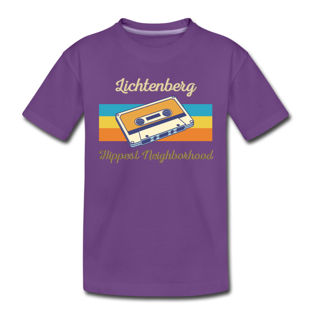 Lichtenberg Hippest Neighborhood - Teenager Premium T-Shirt - purple