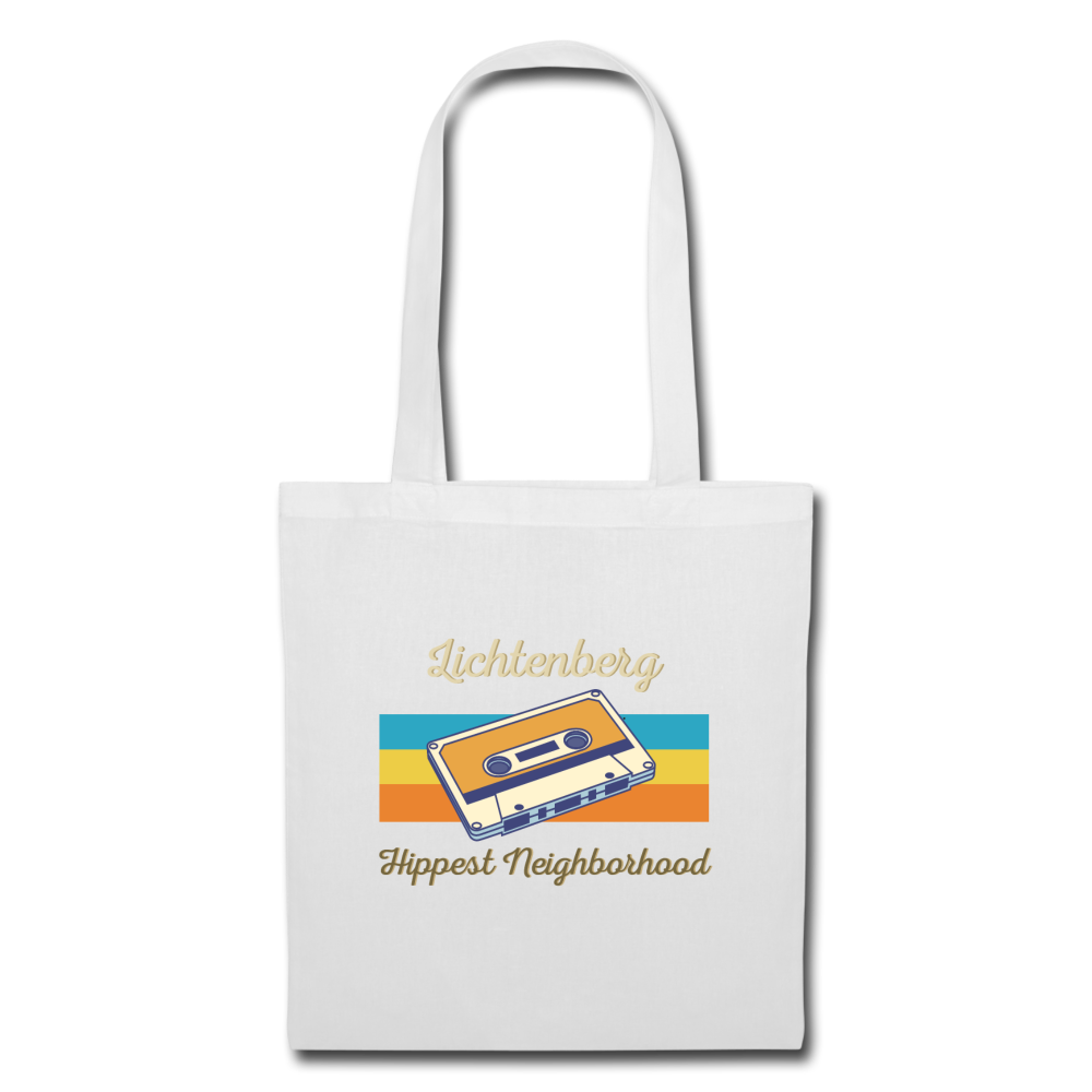 Lichtenberg Hippest Neighborhood - Stoffbeutel - white