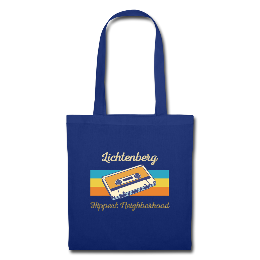 Lichtenberg Hippest Neighborhood - Stoffbeutel - royal blue