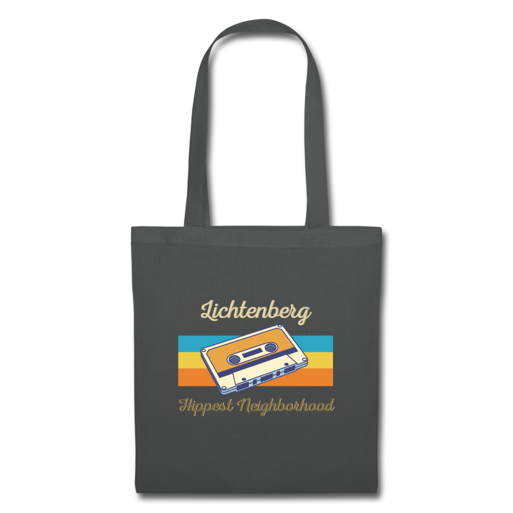 Lichtenberg Hippest Neighborhood - Stoffbeutel - graphite grey