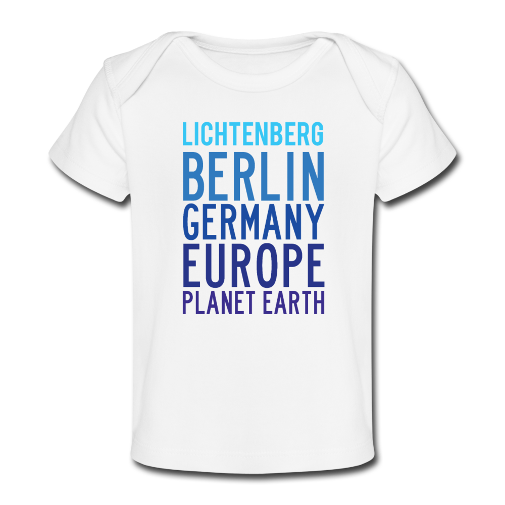 Lichtenberg Planet Earth - Baby Bio T-Shirt - white
