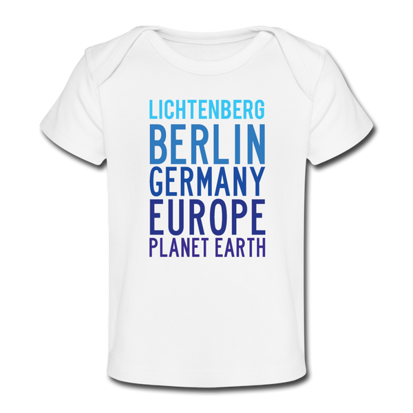Lichtenberg Planet Earth - Baby Bio T-Shirt - white