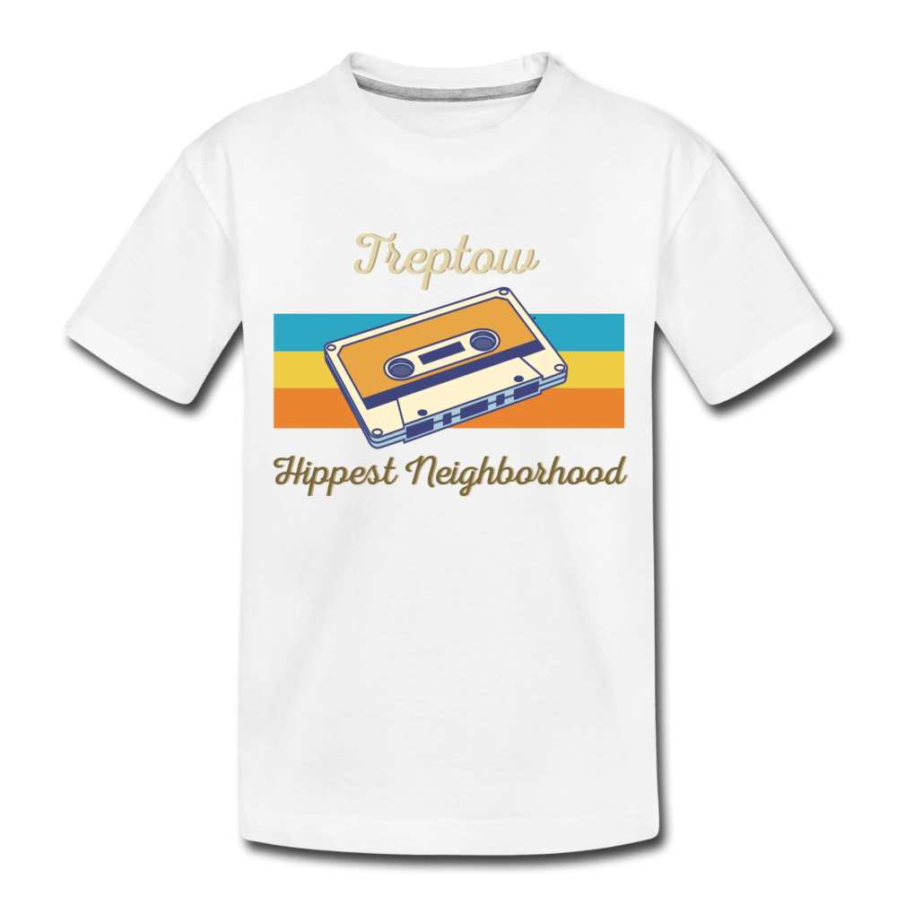 Treptow Hippest Neighborhood - Teenager Premium T-Shirt - white