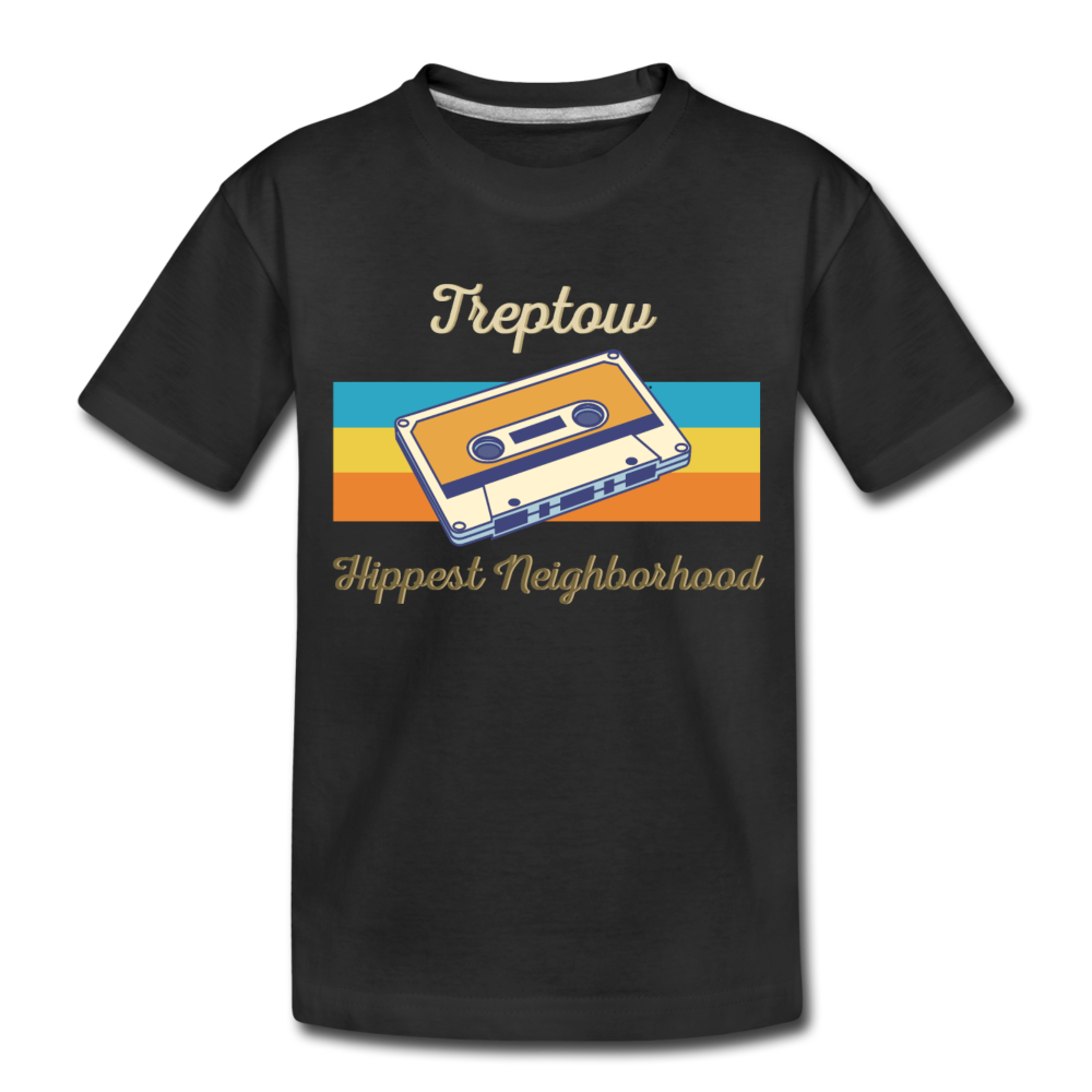 Treptow Hippest Neighborhood - Teenager Premium T-Shirt - black