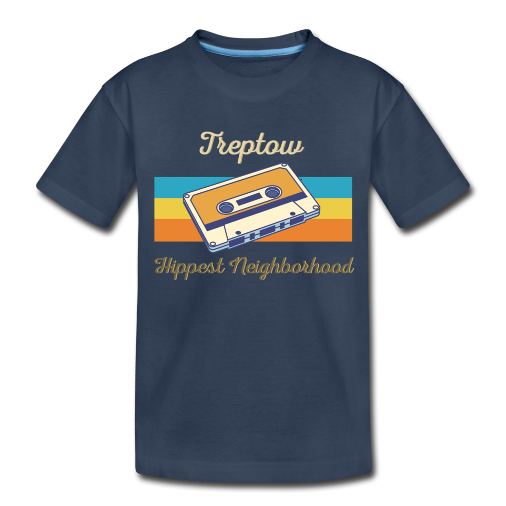 Treptow Hippest Neighborhood - Teenager Premium T-Shirt - navy
