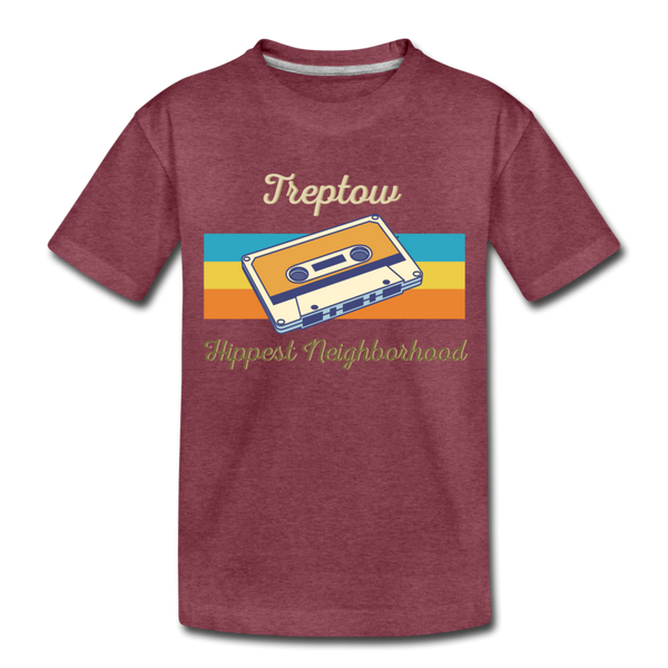 Treptow Hippest Neighborhood - Teenager Premium T-Shirt - heather burgundy